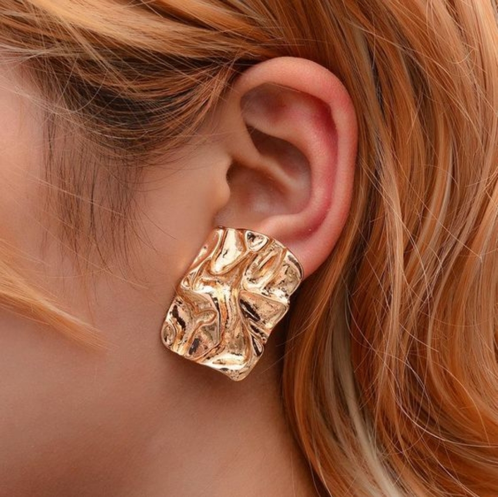 Bitten Block Earrings